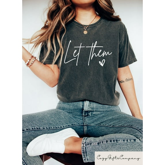Retro Comfort Inspirational Shirt, Let Them Shirt, Mental Health Awareness Shirt, Self Love Quotes Sweater