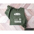 thumbnail image 1 of Retro Comfort Manatee Sweatshirt, Manatee Awareness Month Sweatshirt, Sea World Shirt, Ocean Animal, Always Be Yourself Crewneck, F3279 Sweatshirt All Size S-5XL, 1 of 5