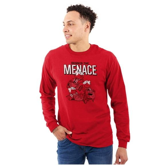 Retro Comic Dennis The Menace Long Sleeve TShirt Men Women Brisco Brands M