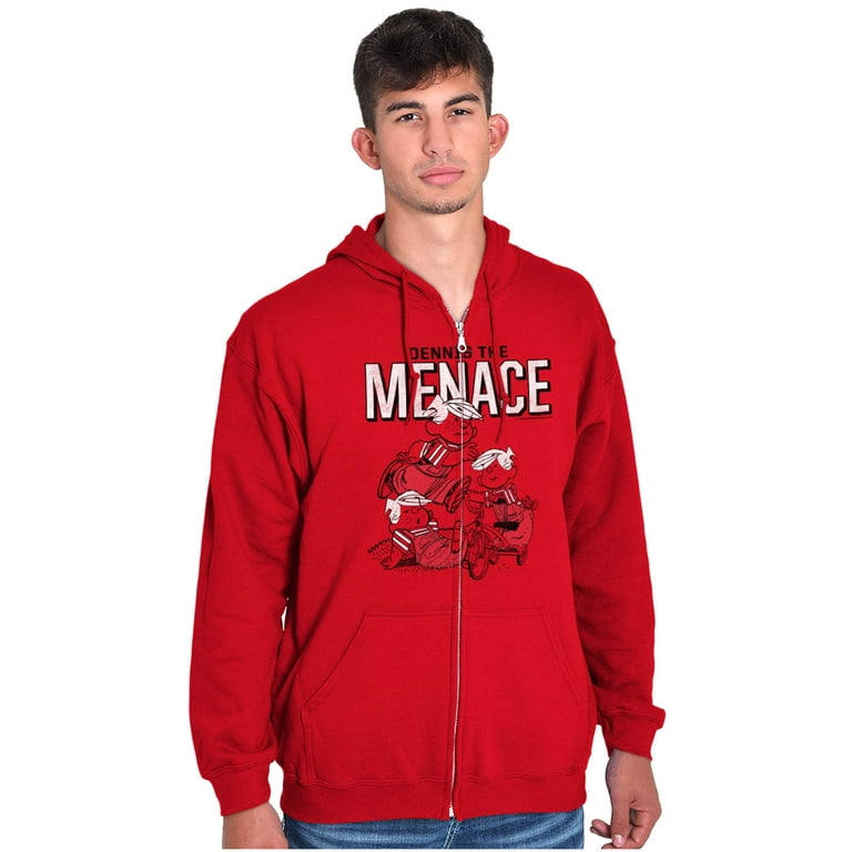 Retro Comic Dennis The Menace Zip Up Hoodie Men s Women s Brisco Brands M