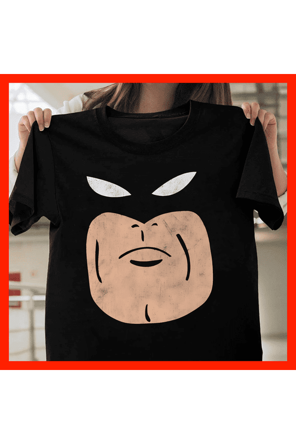Retro Comic Mask T-Shirt, Vintage Superhero Face Graphic Tee, Nostalgic Pop Culture Apparel H1082, for Unisex, Up to Size 5XL