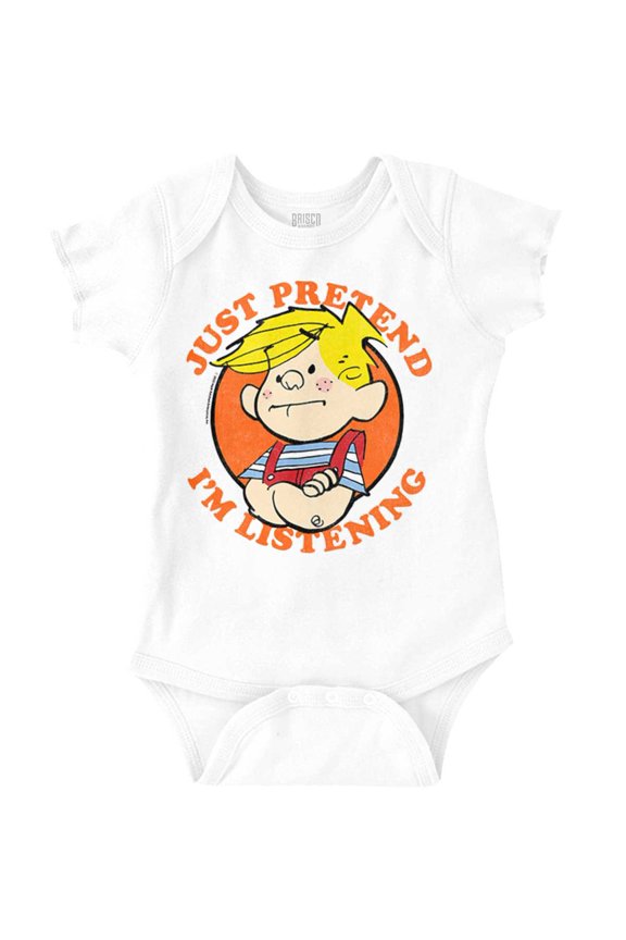 Retro Comic Pretend Im Listening Bodysuit Jumper Boys Infant Baby Brisco Brands 24M