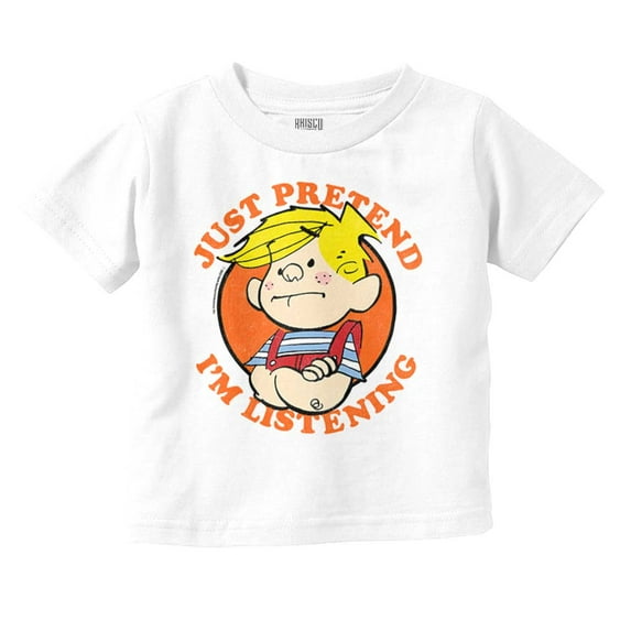 Retro Comic Pretend Im Listening Youth T Shirt Tee Boys Infant Toddler Brisco Brands 2T