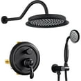 thumbnail image 1 of Retro Complete Shower System With Rough-In Valve With 9 Inches Rain Shower Head, 1 of 11