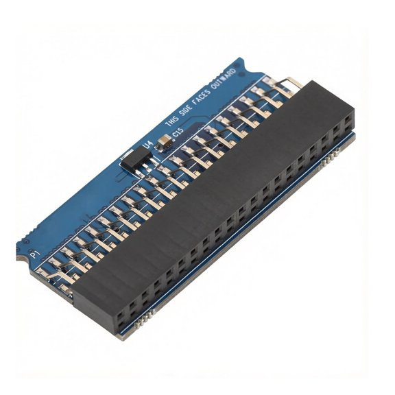 Retro Computing Memory Board 128MB SDRAM Module with Compact Blue PCB Design, Long Socket Connector, for Maker Expansion and Upgrade Projects
