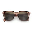 thumbnail image 1 of Retro Concave Curved Hipster Horn Rim Plastic Sunglasses All Brown, 1 of 8