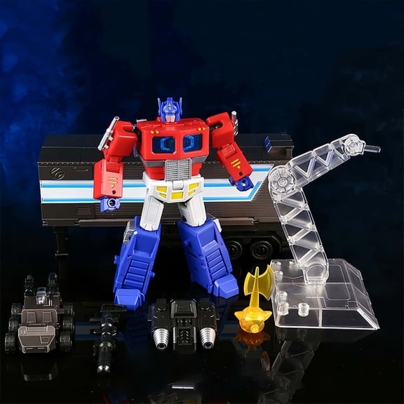 Retro Concept Art Commander Robot, Dual-Mode Vehicle Convertible Articulated Collectible Figure