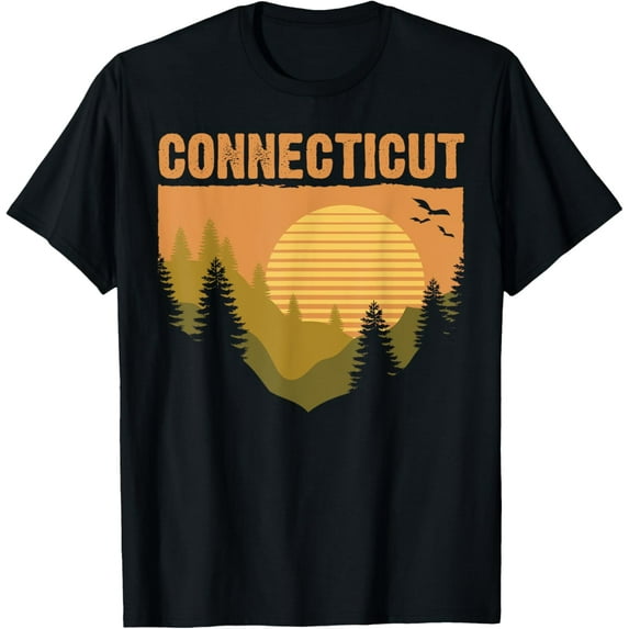 Retro Connecticut Grown Travel Graphic Souvenir State Pride T-Shirt