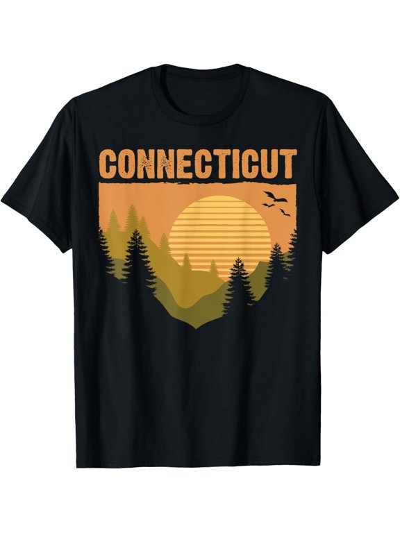 Retro Connecticut Grown Travel Graphic Souvenir State Pride T-Shirt