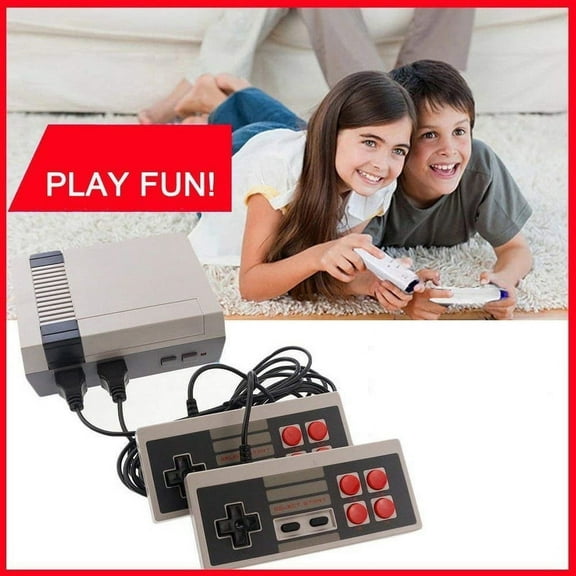 Retro Controllers Built in 620 Video Plays and 2 Controllers, Mini Video Controllers Plug and Play TV Plays with AV Output, 8-Bit Video Controllers System with Classic Plays, Children's Gift