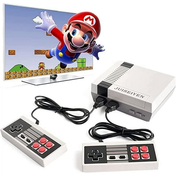 Retro Controllers Built in 620 Video Plays and 2 Controllers, Mini Video Controllers Plug and Play TV Plays with AV Output, 8-Bit Video Controllers System with Classic Plays, Children's Gift