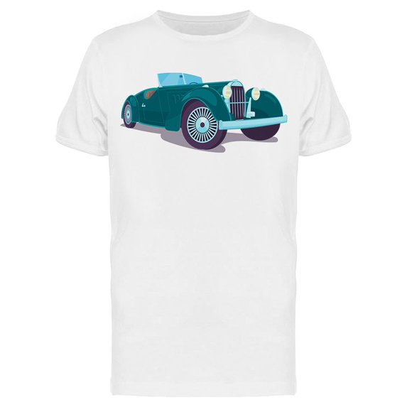 Retro Convertible Car Vintage T-Shirt Men -Image by Shutterstock, Male Large