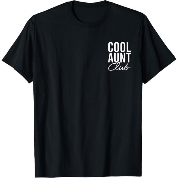 Retro Cool Aunts Club Best Auntie Ever Funny Aunt Pocket T-Shirt