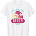 thumbnail image 1 of Retro Cool Clearwater Beach Original Florida Sunset Beaches T-Shirt, 1 of 4