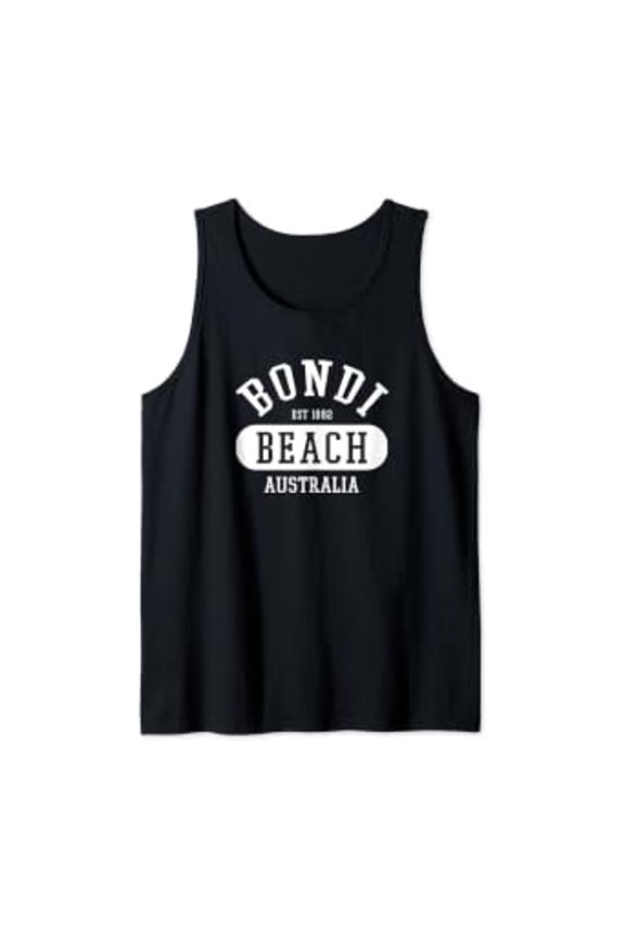 Retro Cool College Style Bondi Beach Australia Tank Top Size S-3XL