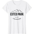 thumbnail image 1 of Retro Cool Estes Park Colorado Rocky Mountains Novelty Art T-Shirt, 1 of 2