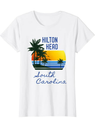 90s HILTON HEAD Souvenir T Shirt / Retro Summer Beach Fishing