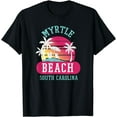 thumbnail image 1 of Retro Cool Myrtle Beach Mens Womens SC Beaches T-Shirt, 1 of 4