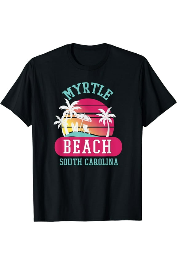 Retro Cool Myrtle Beach Mens Womens SC Beaches T-Shirt