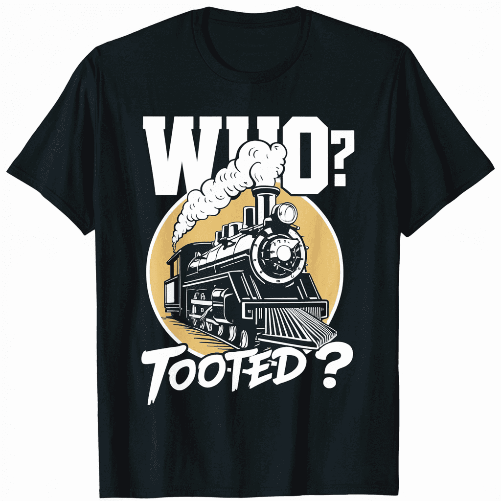 Retro Cool Train Vintage Steam Railfan Graphic TShirt