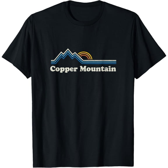 Retro Copper Mountain Colorado T Shirt Vintage Sunrise Tee T-Shirt
