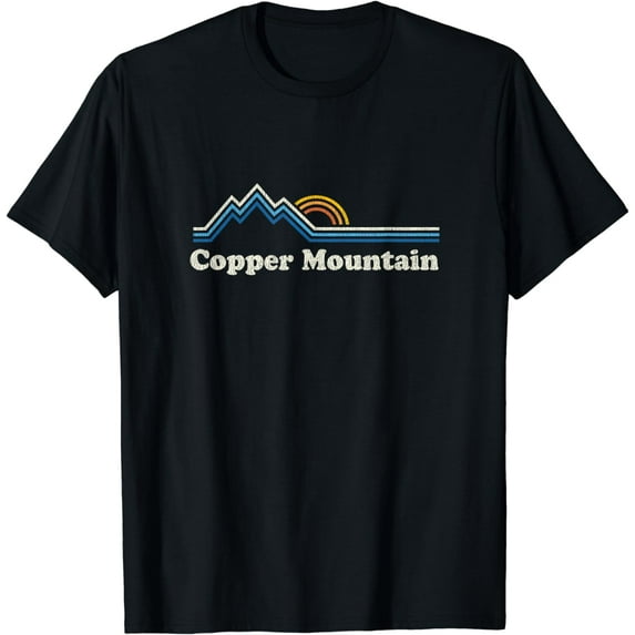 Retro Copper Mountain Colorado T Shirt Vintage Sunrise Tee