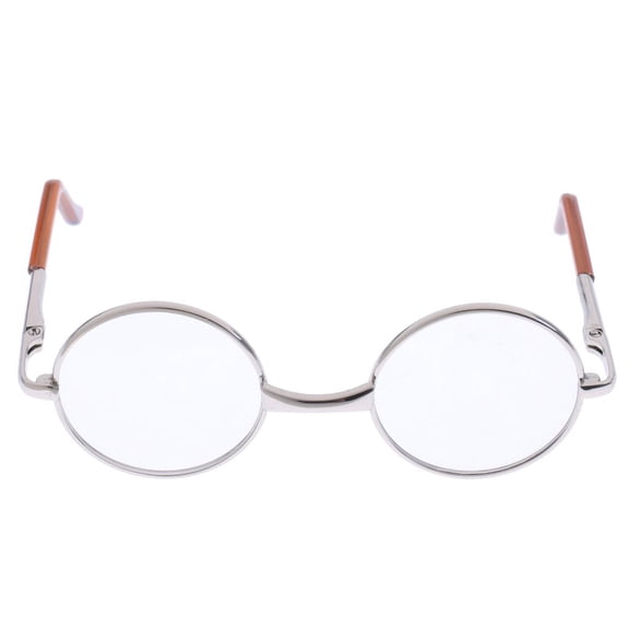 Retro Copper Round Frame Glasses Eyewear for 1/6 MSD Blythe 9cm Salon Doll s Clothes Accessory