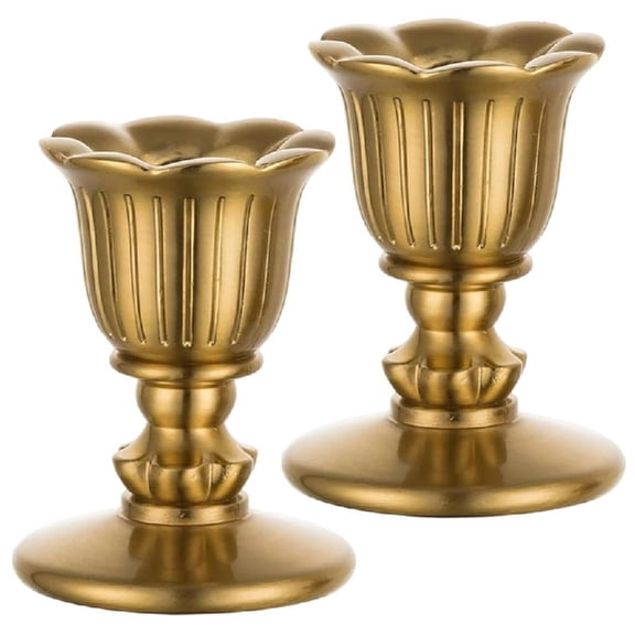 Retro Copper Taper Holders for Wedding, Christmas Table Centerpieces Home Party Decor