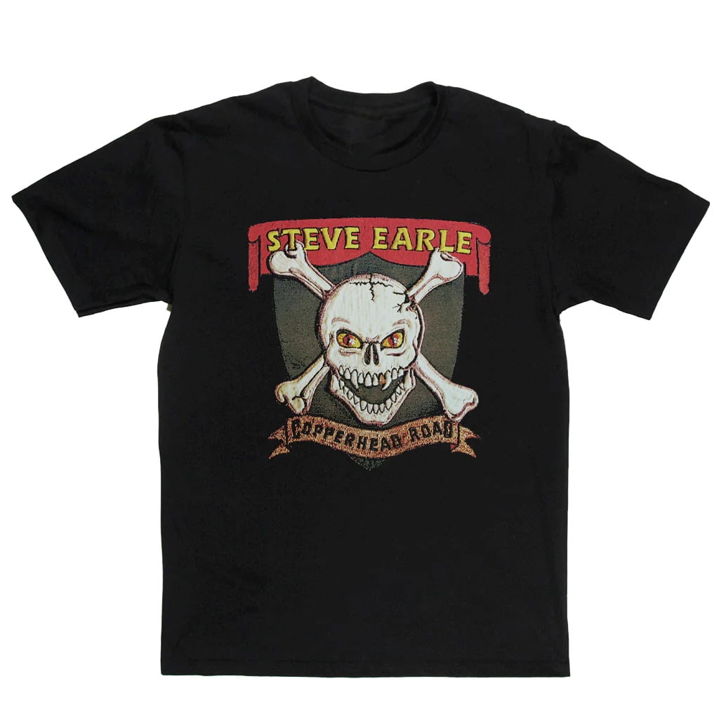 Retro Copperhead Road Steve Earle Shirt Classic Black Unisex S5XL