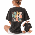 thumbnail image 1 of Retro Coquette In My Mama Era Butterfly Wash Print Tshirt S-2XL Vintage Black Graphic Tees Gift Shirts for Girly Mom Tops, 1 of 4