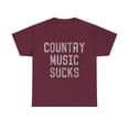 thumbnail image 1 of Retro Country Music Sucks Unisex Graphic Tee Shirt, Sizes S-5XL, 1 of 12