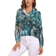 thumbnail image 1 of Retro Country Oil Painting Long Sleeve Blouse Woman Streetwear Casual Shirts Summer Oversize Woman Streetwear Clothing Birthday Present, 1 of 7