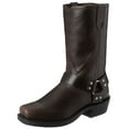 thumbnail image 1 of Retro Cowboy Boots Men Mid Calf Western Boots Men Pu Leather Boots Slip On Shoes, 1 of 6