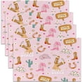 thumbnail image 1 of Retro Cowboy Style Placemats Set of 4 Western Cowboy Placemat for Kitchen Dining Table 18"x12" for Boys Girls Teens Western Decor Table Place Mats Easy to Clean Indoor Outdoor Decor Table Mats, 1 of 4