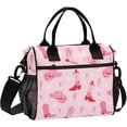 Retro Cowgirl Boots Lunch Bag Reusable Lunch Box for Office Picnic