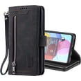 thumbnail image 1 of Retro Creative PU Flip Phone case with Wallet Card Holder Stand for Samsung Galaxy S10 S9 S8 E Plus 4G Shell Luxury Exquisite Multifunctional Shockproof Back Cover(Black,S8), 1 of 8