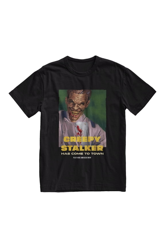 Retro Creepy Stalker Halloween Horror B Movie T-Shirt, Creepy Stalker Shirt, Vintage Poster Shirt, Halloween Party Shirt, Horror Movie Gift