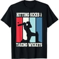 thumbnail image 1 of Retro Cricket Player T-Shirt, 1 of 4