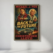 Retro Cult Classic Movie Poster Back to the Future Poster Size 24x36 GoldenGate Collective