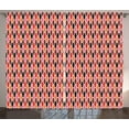 thumbnail image 1 of Ambesonne Abstract Curtains 2 Panel Set, Vertical Lines Graphic, 108" x 84", Multicolor, 1 of 3