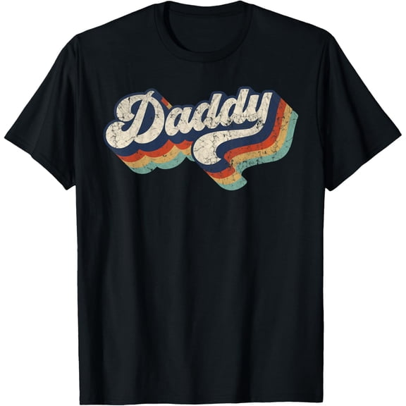 Retro Cute Daddy Best Daddy Ever Birthday Idea T-Shirt