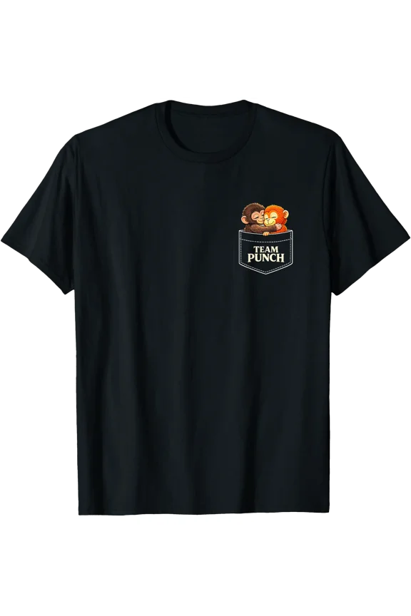 Retro Cute Monkey Punch Team Punch T-Shirt, Unisex T-Shirt