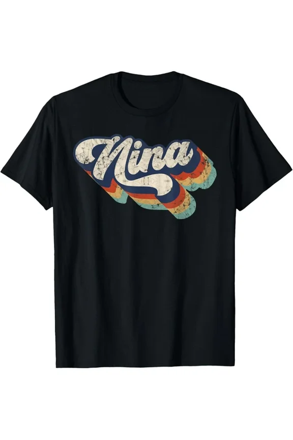 Retro Cute Nina For Grandma Best Nina Ever Mother'S Day T-Shirt Unisex S-5XL Hot Trending Shirt, Vintage Birthday Gift
