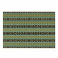 thumbnail image 1 of Retro Cutting Board, Retro Style Tribal Aztec Motif Pattern with Geometric Details, Decorative Tempered Glass Cutting and Serving Board, Small Size, Brown Marigold Turquoise, by Ambesonne, 1 of 1