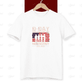 thumbnail image 1 of Retro D-Day 2024 80th Anniversary Tribute Courage History Memorial Quote Unisex T-Shirt, up to size 5XL, 1 of 2