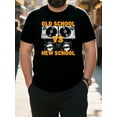 thumbnail image 1 of Retro DJ Turntable vs Digital Mixer Graphic Men's Music Lover Cotton T-Shirt, 1 of 6