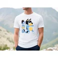 thumbnail image 1 of Retro Dad Bluey Shirt, Retro Bandit Heeler Shirt, Father's Day T-Shirt,White Color,Size 3XL, 1 of 5