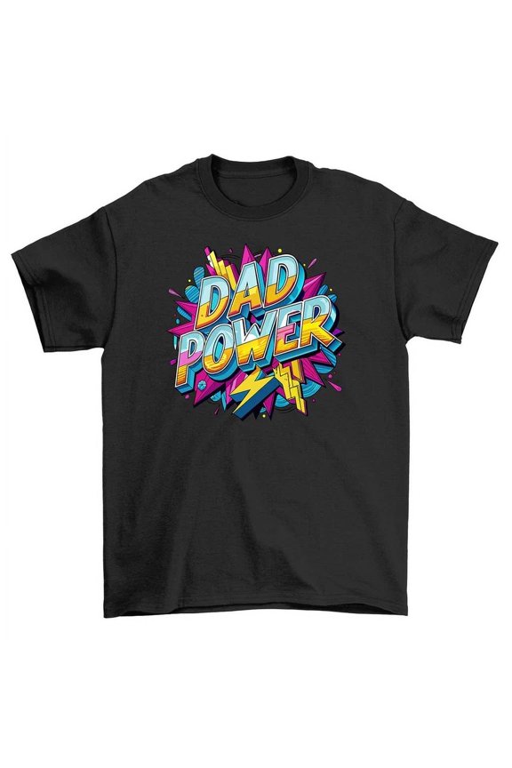 Retro Dad Power T-Shirt - Channel Your Inner Dad Vibes, Funny Tee