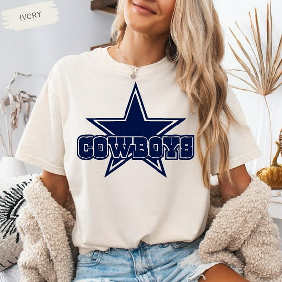 Retro Dallas Team Shirt, American Football Shirt,Sand Color,Size XL