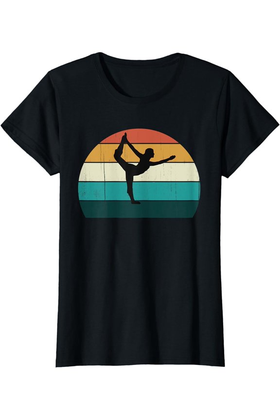 Retro Dance Dancer Vintage Sunset Dancing Routine Gift T-Shirt